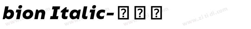 bion Italic字体转换